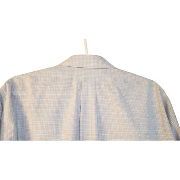Brooks Brothers Mens Traditional Fit Button Front Shirt 16- 34 Blue Yellow Plaid - Picture 4 of 16